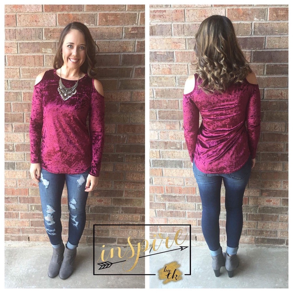 Crushed Velvet Blouse